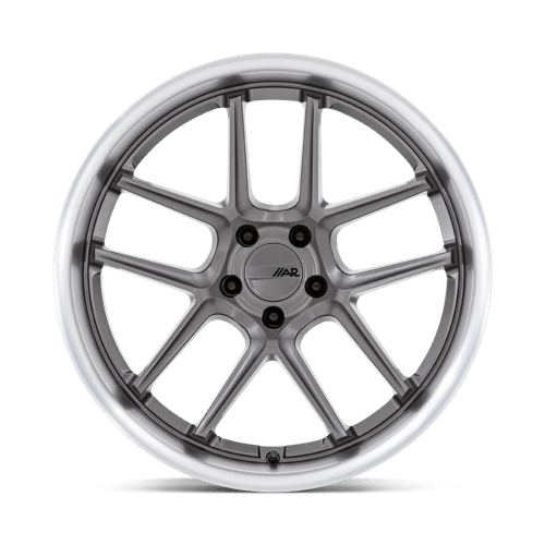 American Racing AR942 BISHOP Matte Gunmetal W/ Machined Lip 20x11 -6 5x115mm 71.5mm - Wheelwiz