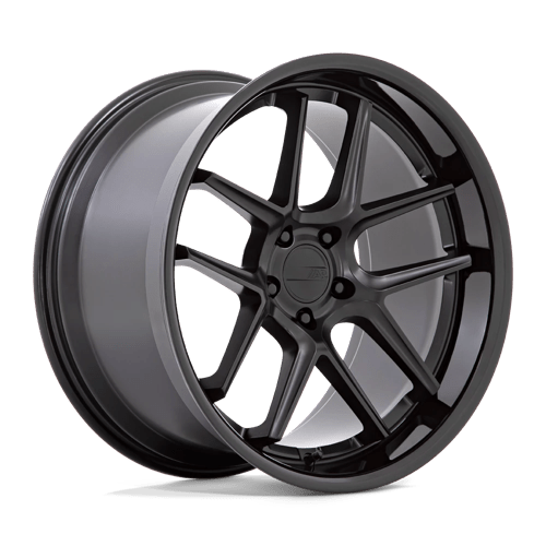 American Racing AR942 BISHOP Matte Black W/ Gloss Black Lip 20x11 +22 5x115mm 71.5mm - Wheelwiz