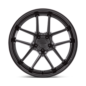 American Racing AR942 BISHOP Matte Black W/ Gloss Black Lip 20x11 +22 5x115mm 71.5mm - Wheelwiz