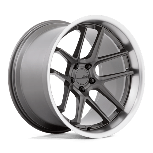 American Racing AR942 BISHOP Matte Gunmetal W/ Machined Lip 20x12 +6 5x115mm 71.5mm - Wheelwiz
