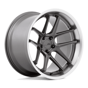 American Racing AR942 BISHOP Matte Gunmetal W/ Machined Lip 20x12 +6 5x115mm 71.5mm - Wheelwiz