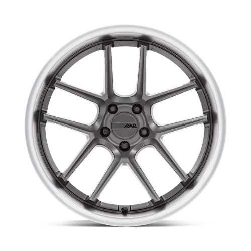 American Racing AR942 BISHOP Matte Gunmetal W/ Machined Lip 20x12 +6 5x115mm 71.5mm - Wheelwiz