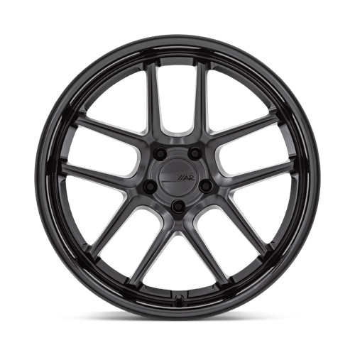 American Racing AR942 BISHOP Matte Black W/ Gloss Black Lip 20x12 +6 5x115mm 71.5mm - Wheelwiz