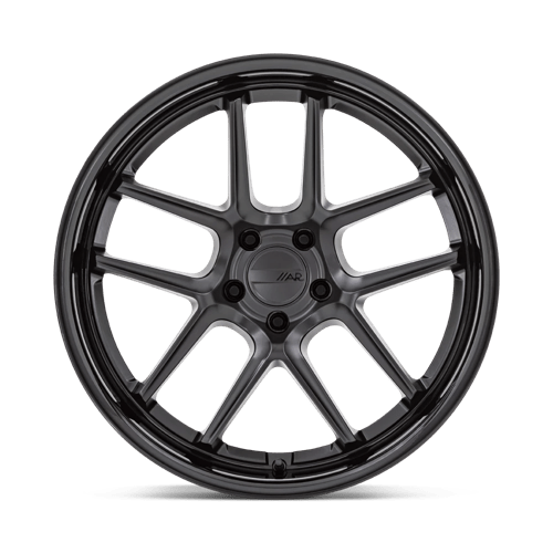 American Racing AR942 BISHOP Matte Black W/ Gloss Black Lip 20x12 +6 5x115mm 71.5mm - Wheelwiz