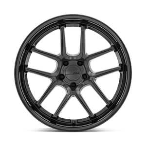 American Racing AR942 BISHOP Matte Black W/ Gloss Black Lip 20x12 +6 5x115mm 71.5mm - Wheelwiz