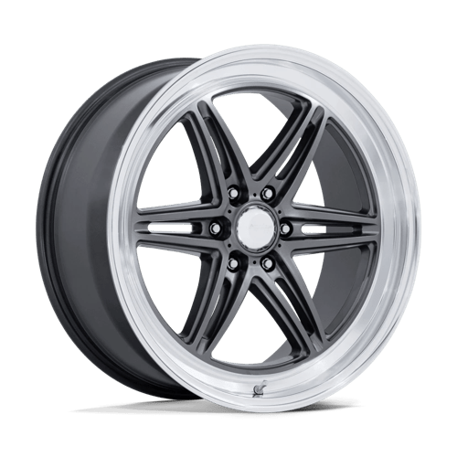 American Racing AR953 GROOVE 6 DRAG Anthracite W/ Diamond Cut Lip 22x9.5 +25 6x139.7mm 78.1mm - Wheelwiz