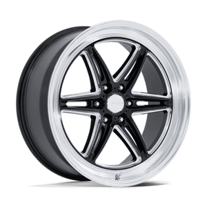 American Racing AR953 GROOVE 6 DRAG Gloss Black Milled W/ Dc Lip 22x9.5 +25 6x139.7mm 78.1mm - Wheelwiz