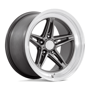 American Racing VN514 GROOVE Anthracite W/ Diamond Cut Lip 18x10 0 5x120.65mm 72.6mm - Wheelwiz