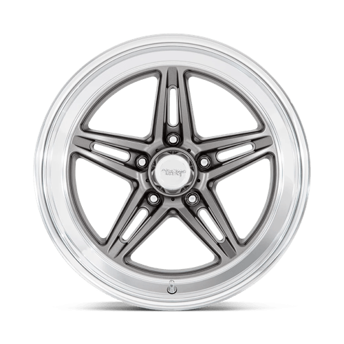 American Racing VN514 GROOVE Anthracite W/ Diamond Cut Lip 18x10 0 5x120.65mm 72.6mm - Wheelwiz