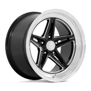 American Racing VN514 GROOVE Gloss Black W/ Diamond Cut Lip 18x8 0 5x127mm 78.1mm