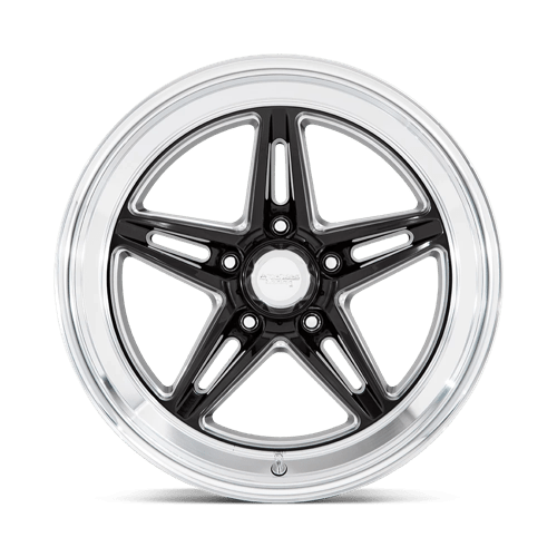 American Racing VN514 GROOVE Gloss Black W/ Diamond Cut Lip 18x8 0 5x127mm 78.1mm - Wheelwiz