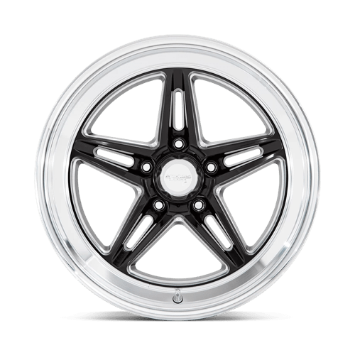 American Racing VN514 GROOVE Gloss Black W/ Diamond Cut Lip 18x10 0 5x120.65mm 72.6mm - Wheelwiz