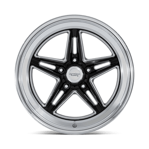 American Racing VN514 GROOVE Gloss Black W/ Diamond Cut Lip 20x10 +6 5x127mm 78.1mm - Wheelwiz