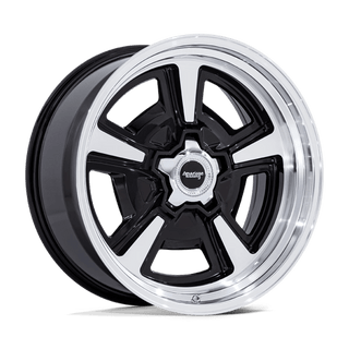 American Racing VN517 MARAUDER Gloss Black Mch W/ Dia-cut Lip 22x9 +6 5x139.7mm 87.1mm