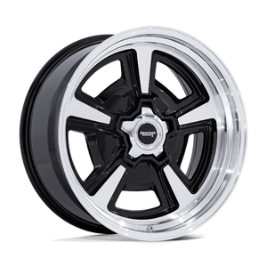 American Racing VN517 MARAUDER Gloss Black Mch W/ Dia-cut Lip 18x8 0 Custom 72.6mm