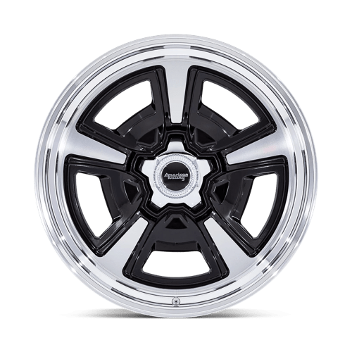 American Racing VN517 MARAUDER Gloss Black Mch W/ Dia-cut Lip 22x9 +6 5x120.65mm 72.6mm - Wheelwiz