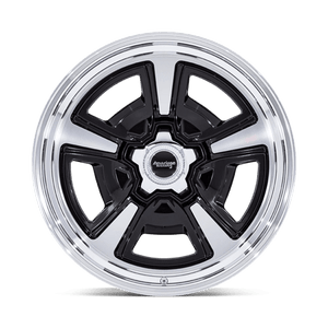 American Racing VN517 MARAUDER Gloss Black Mch W/ Dia-cut Lip 22x9 +6 5x120.65mm 72.6mm - Wheelwiz