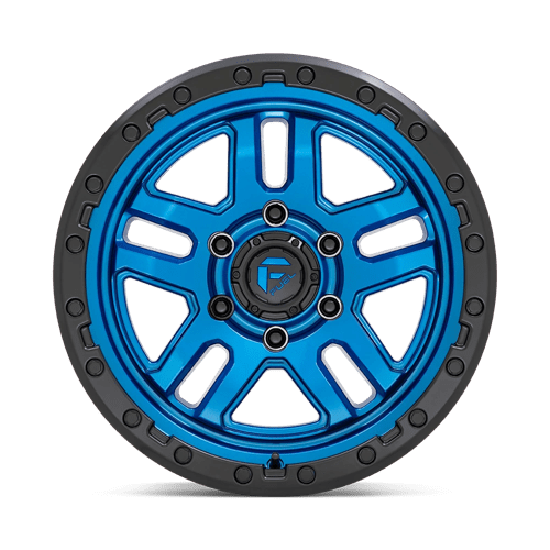 Fuel Offroad D790 AMMO Blue W/ Black Lip 17x9 -12 6x139.7mm 106.1mm - Wheelwiz
