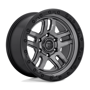 Fuel Offroad D701 AMMO Matte Gunmetal Black Bead Ring 17x9 +1 6x114.3mm 66.1mm