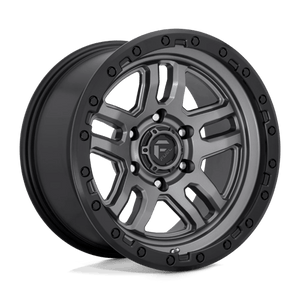 Fuel Offroad D701 AMMO Matte Gunmetal Black Bead Ring 18x9 +1 6x139.7mm 106.1mm - Wheelwiz