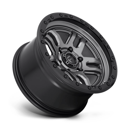 Fuel Offroad D701 AMMO Matte Gunmetal Black Bead Ring 17x9 -12 6x139.7mm 106.1mm - Wheelwiz