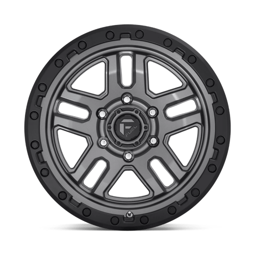Fuel Offroad D701 AMMO Matte Gunmetal Black Bead Ring 17x9 +1 6x114.3mm 66.1mm