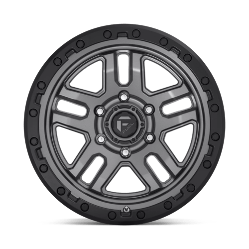 Fuel Offroad D701 AMMO Matte Gunmetal Black Bead Ring 18x9 +1 6x135mm 87.1mm - Wheelwiz