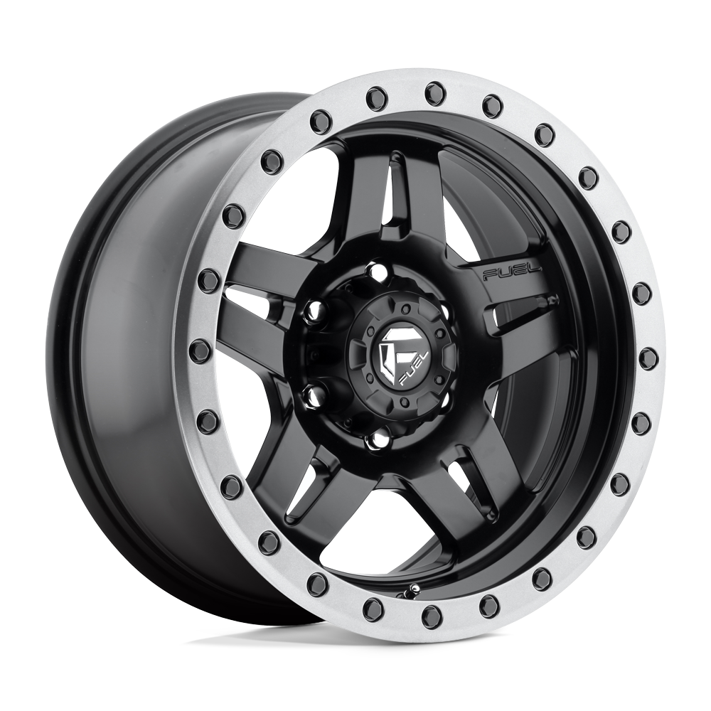 Fuel Offroad D557 ANZA Matte Black Gun Metal Ring 15x10 -43 5x139.7mm 108mm - WheelWiz