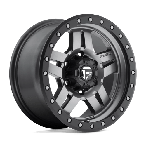 Fuel Offroad D558 ANZA Matte Gunmetal Black Bead Ring 16x8 +1 6x139.7mm 108mm - Wheelwiz