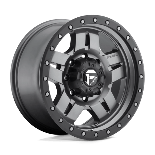Fuel Offroad D558 ANZA Matte Gunmetal Black Bead Ring 17x8.5 -6 5x139.7mm 108mm - Wheelwiz