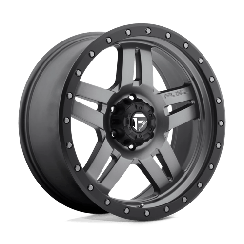 Fuel Offroad D558 ANZA Matte Gunmetal Black Bead Ring 20x9 +20 6x139.7mm 108mm - Wheelwiz