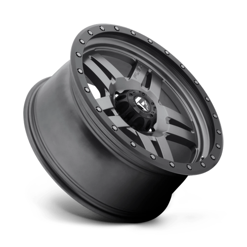 Fuel Offroad D558 ANZA Matte Gunmetal Black Bead Ring 20x9 +20 6x139.7mm 108mm - Wheelwiz