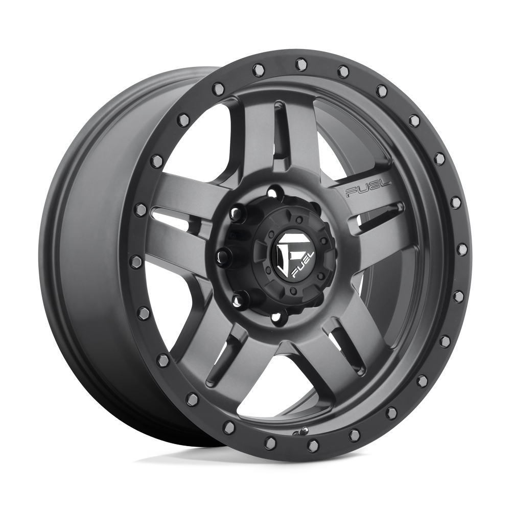 Fuel Offroad D558 ANZA Matte Gun Metal Black Bead Ring 20x9 +20 8x180mm 124.2mm - WheelWiz