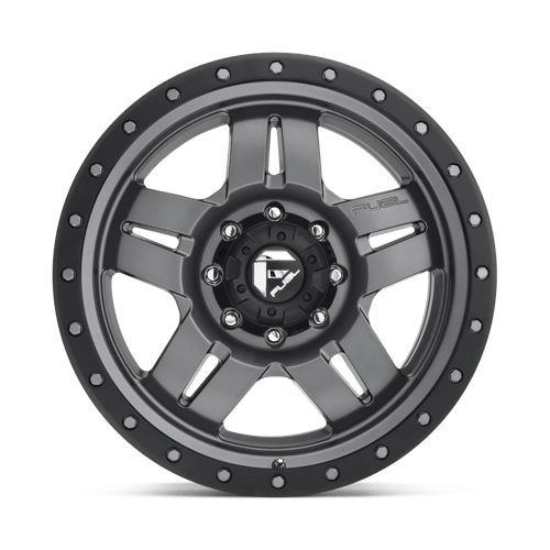 Fuel Offroad D558 ANZA Matte Gun Metal Black Bead Ring 20x9 +20 8x180mm 124.2mm - WheelWiz