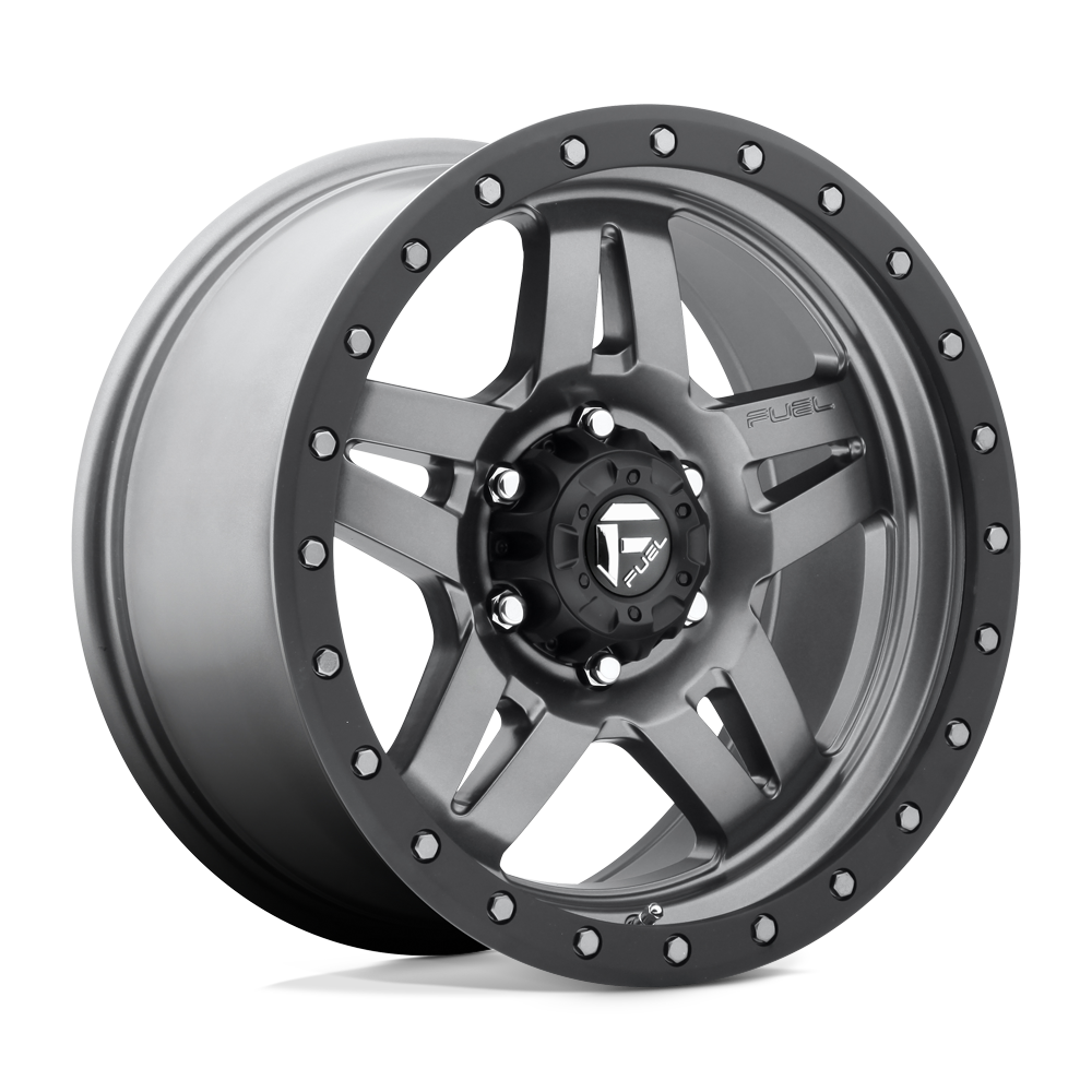 Fuel Offroad D558 ANZA Matte Gun Metal Black Bead Ring 18x9 +20 6x139.7mm 108mm - WheelWiz
