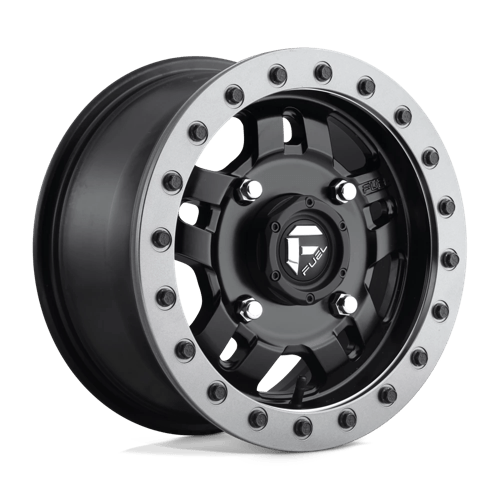 Fuel Offroad D917 ANZA BEADLOCK Matte Black 15x7 +13 4x156mm 132mm - Wheelwiz