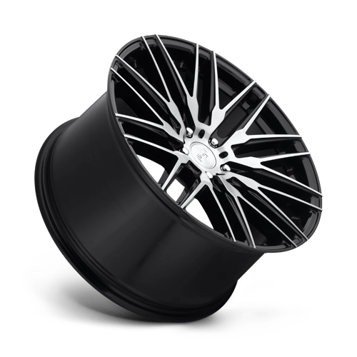 Niche M165 ANZIO Gloss Black Brushed 20x9 +35 5x114.3mm 72.6mm - WheelWiz