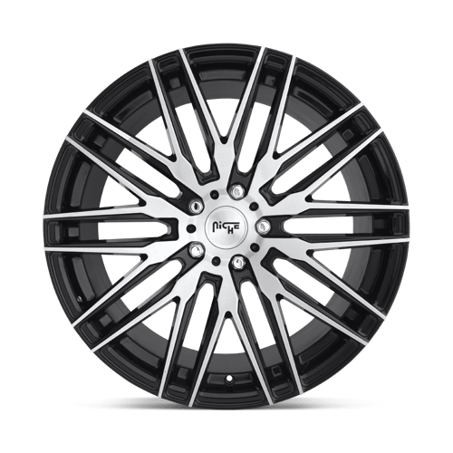 Niche M165 ANZIO Gloss Black Brushed 22x9 +38 5x114.3mm 72.6mm - WheelWiz