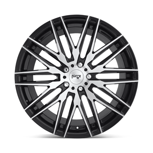 Niche M165 ANZIO Gloss Black Brushed 20x10.5 +45 5x114.3mm 72.6mm - Wheelwiz