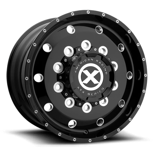 ATX Series AO400 BAJA Gloss Black Milled - Front 22.5x12.25 +119 10x285.75mm 220.1mm - WheelWiz