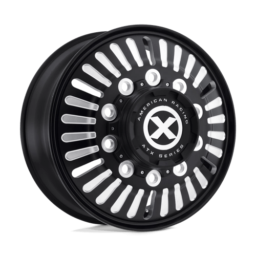 ATX Series AO403 ROULETTE Satin Black Milled 225x8.25 +144 10x285.75mm 220.1mm - Wheelwiz