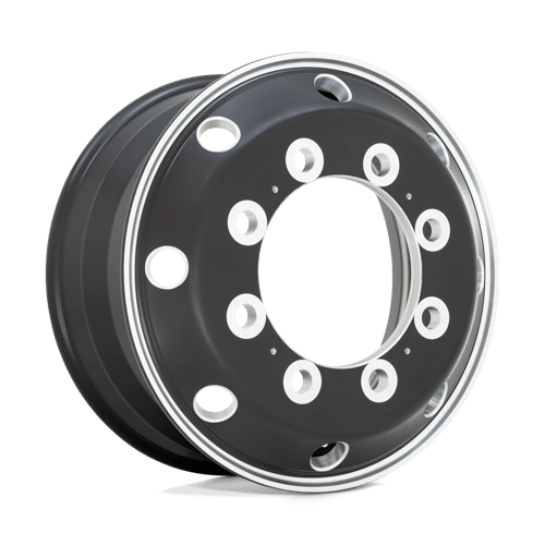ATX Series AO404 JOURNEY Glossy Black W/ Polished Lip 225x9 +176 10x285.75mm 221mm - Wheelwiz