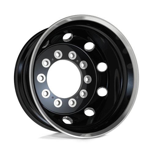 ATX Series AO404 JOURNEY Glossy Black W/ Polish Lp - Ro 225x14 -139 10x285.75mm 220.1mm - Wheelwiz