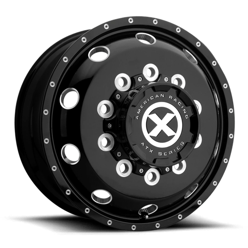 ATX Series AO405 TREX Gloss Black Milled - Front 22.5x9 +152 10x285.75mm 220.1mm - WheelWiz