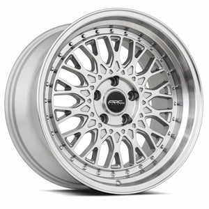 ARC AR1 Silver Machine Face Lip Chrome Rivet 17x9.5 +35 5x120mm 73.1mm - WheelWiz