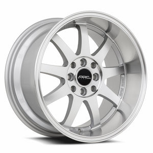 ARC AR4 Silver Machine Face Lip 15x8.5 +20 4x108mm 73.1mm - WheelWiz