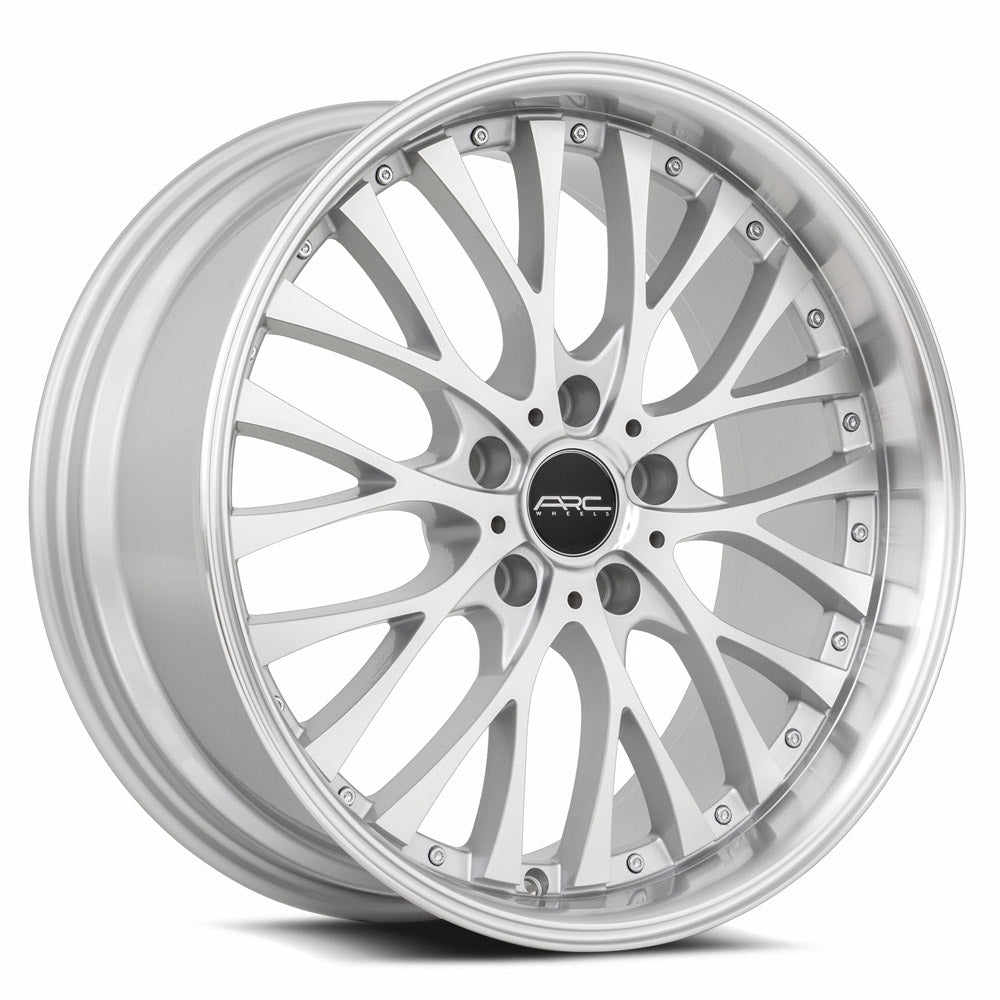 Vors AR6 Silver Machine Face Lip Chrome Rivet 18x8 +30 5x112mm 73.1mm - Wheelwiz
