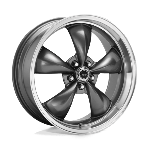 American Racing AR105 TORQ THRUST M Anthracite W/ Machined Lip 18x8 0 5x120.65mm 72.6mm - Wheelwiz