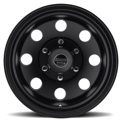 American Racing AR172 BAJA Satin Black 17x9 -12 8x170mm 130.8mm - Wheelwiz