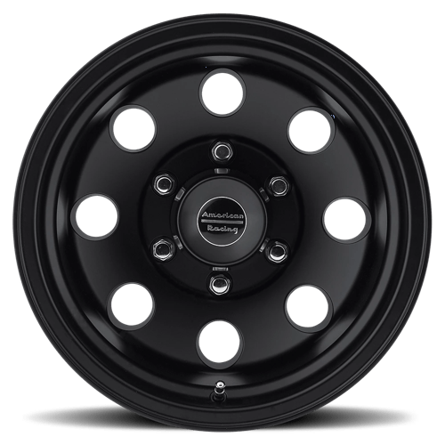 American Racing AR172 BAJA Satin Black 17x9 -12 6x139.7mm 108mm - Wheelwiz